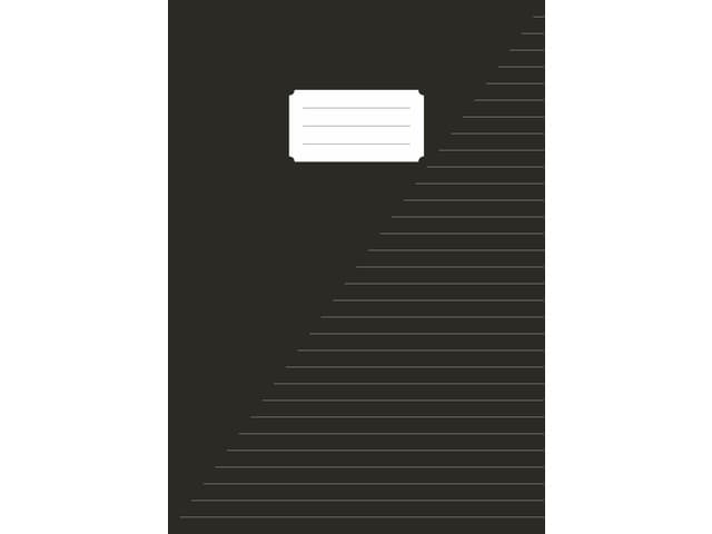 Schrift Kangaro A4 lijn 80 pagina's 60gr zwart pak à 5 stuks