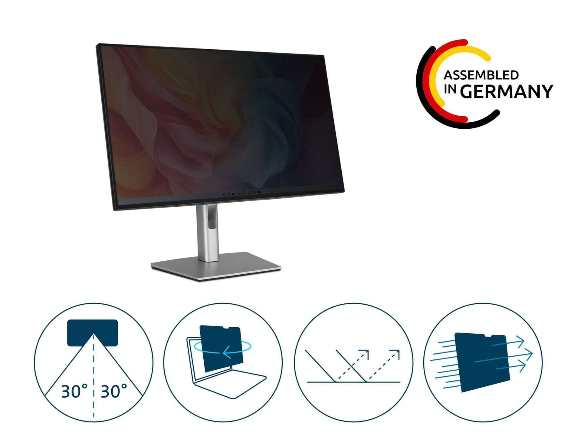 Privacyfilter Kensington High Clarity voor 23.8'' monitors 16:9 4