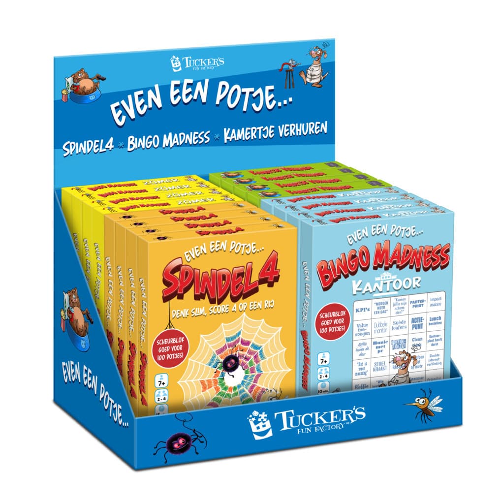 Spellenmix Even een potje display à 16 stuks assorti