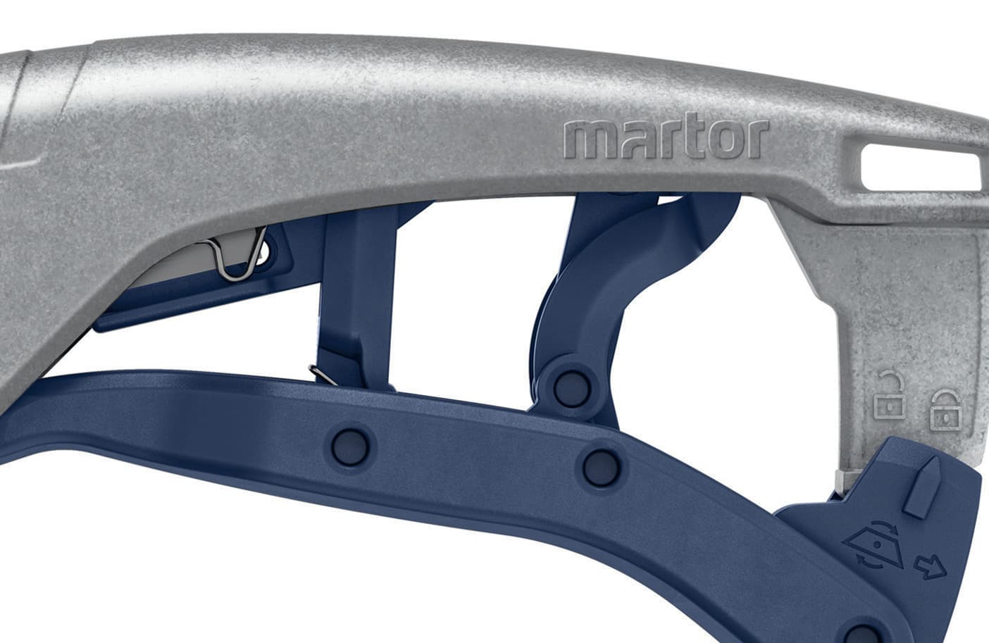 Veiligheidsmes Martor Secunorm 610 XDR trapezium 18mm zilver 3