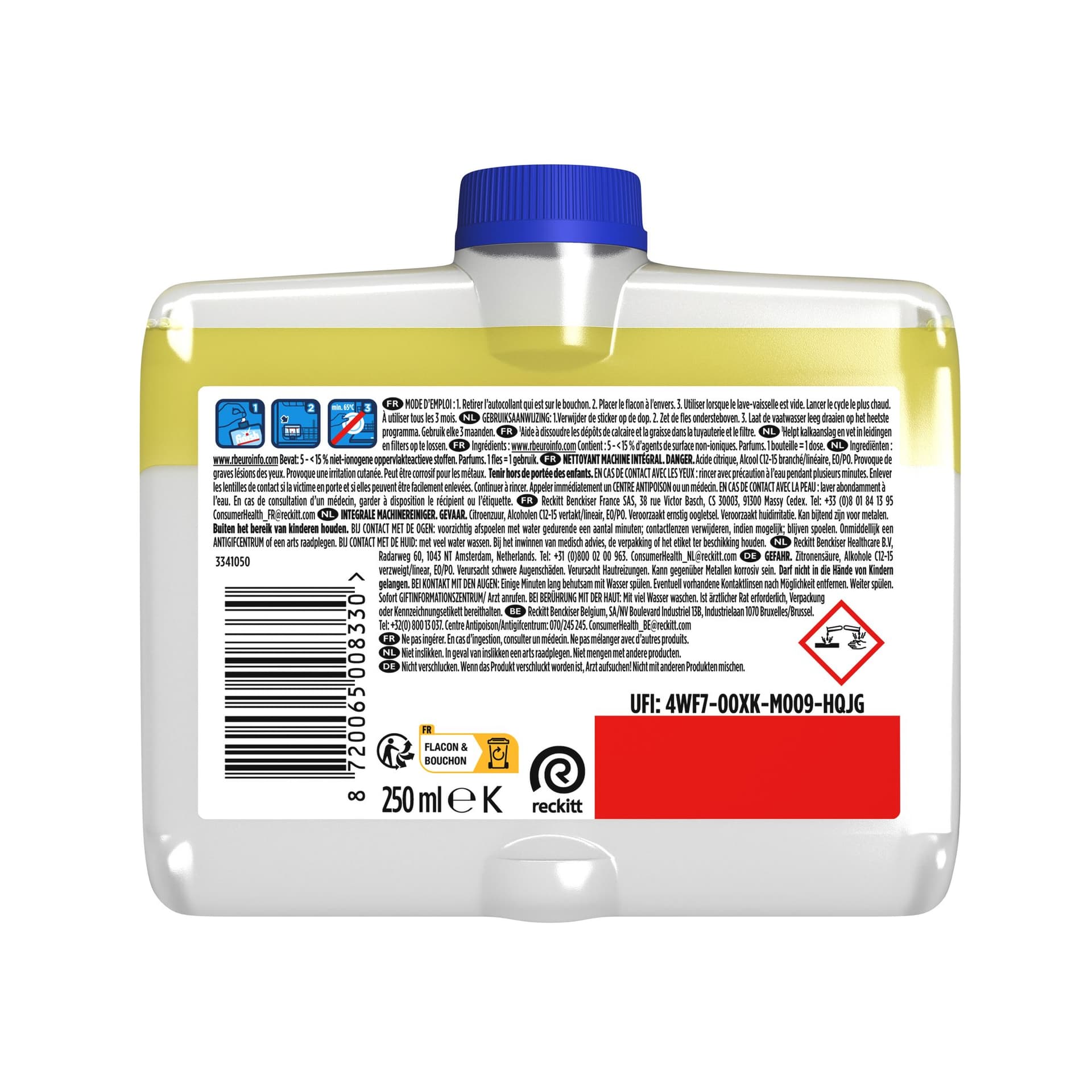 Vaatwasmachine reiniger Finish citroen 250ml 2