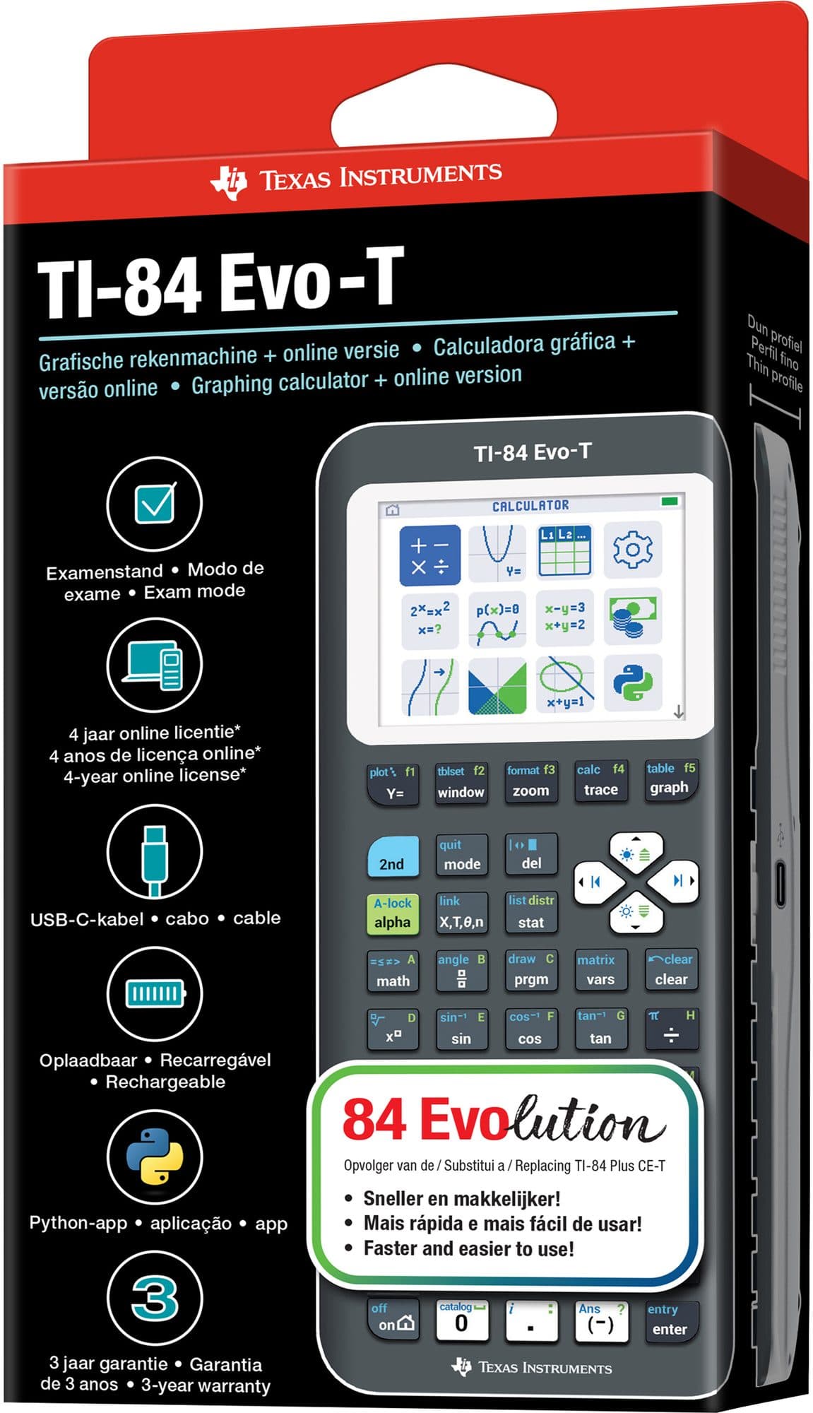 Rekenmachine TI-84 Evo-T zwart 6
