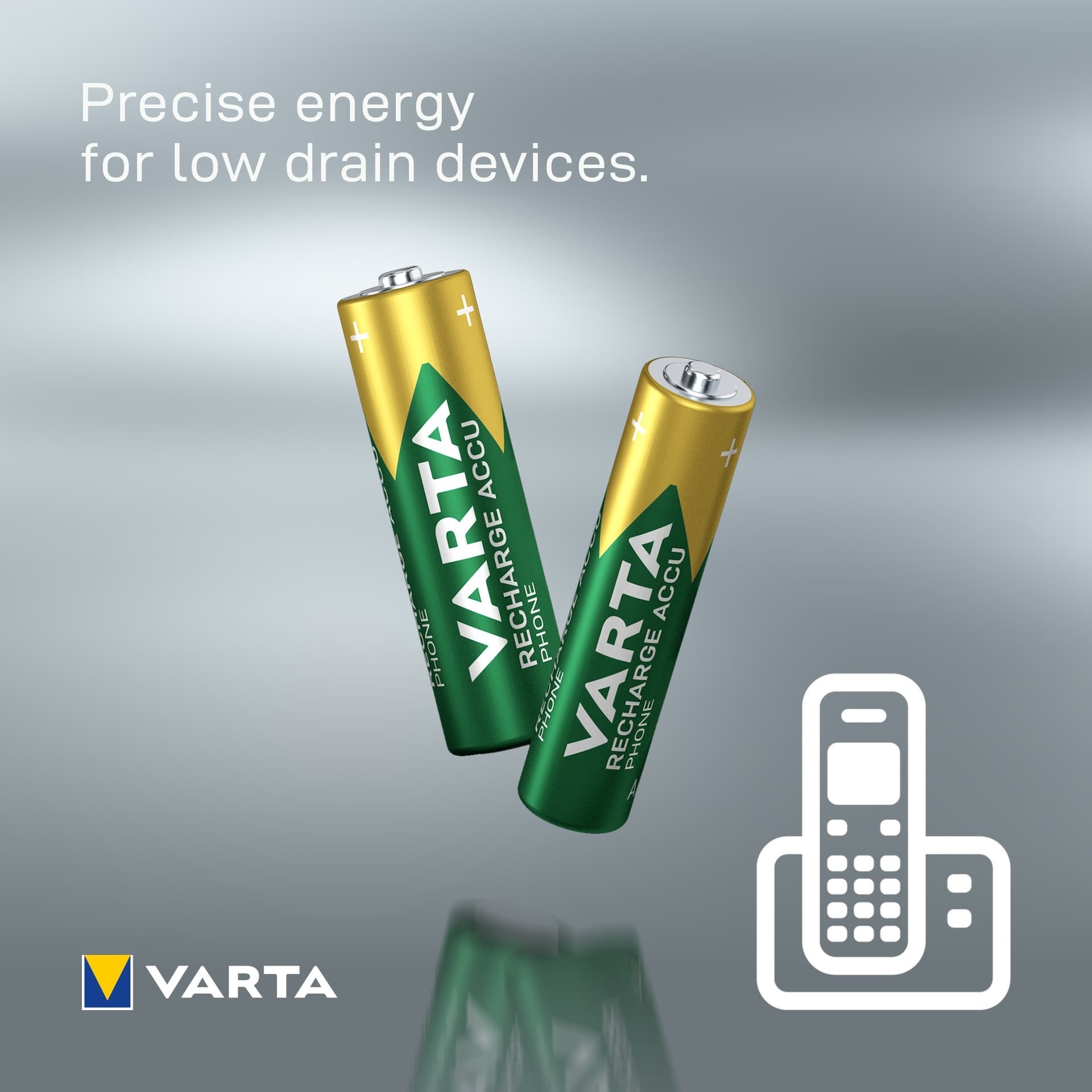 Batterij VARTA oplaadbaar Accu Phone 2x AAA 550mAh 3