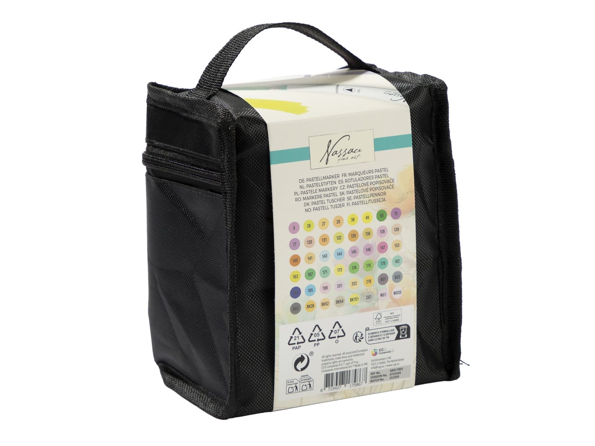 Pastelmarkers Nassau set à 48 kleuren 2