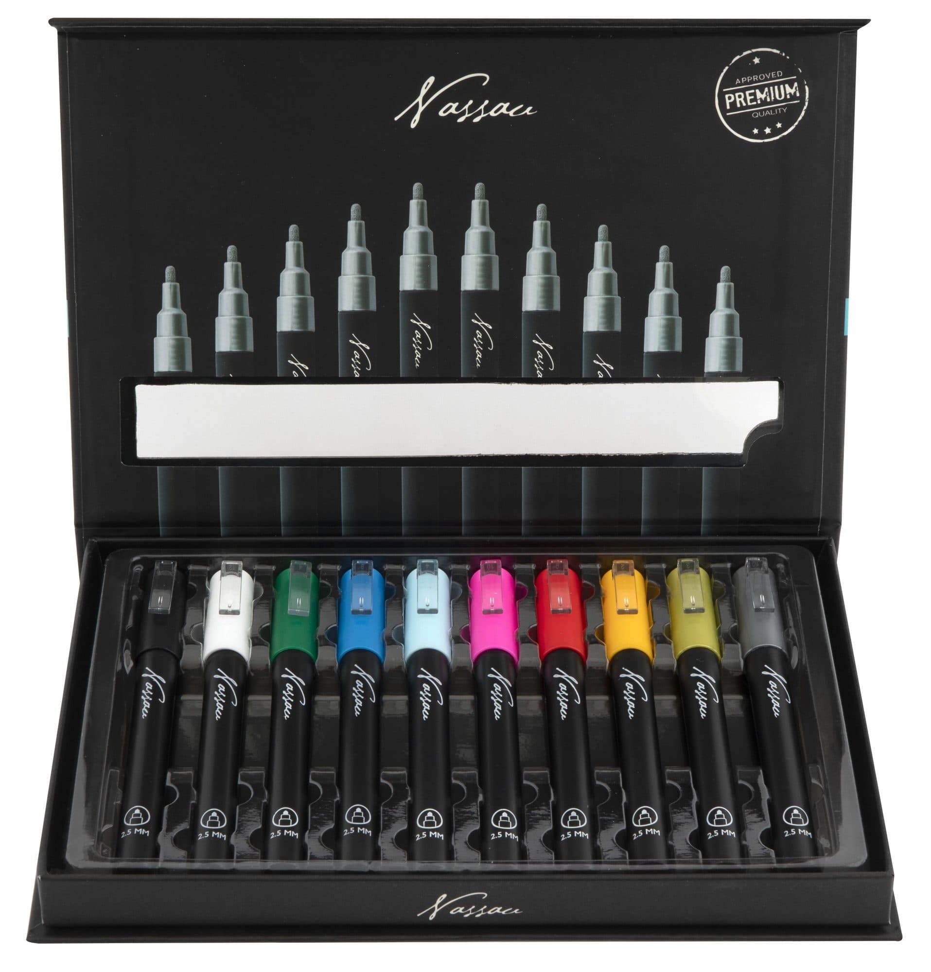 Acrylmarker Nassau set à 10 kleuren 2