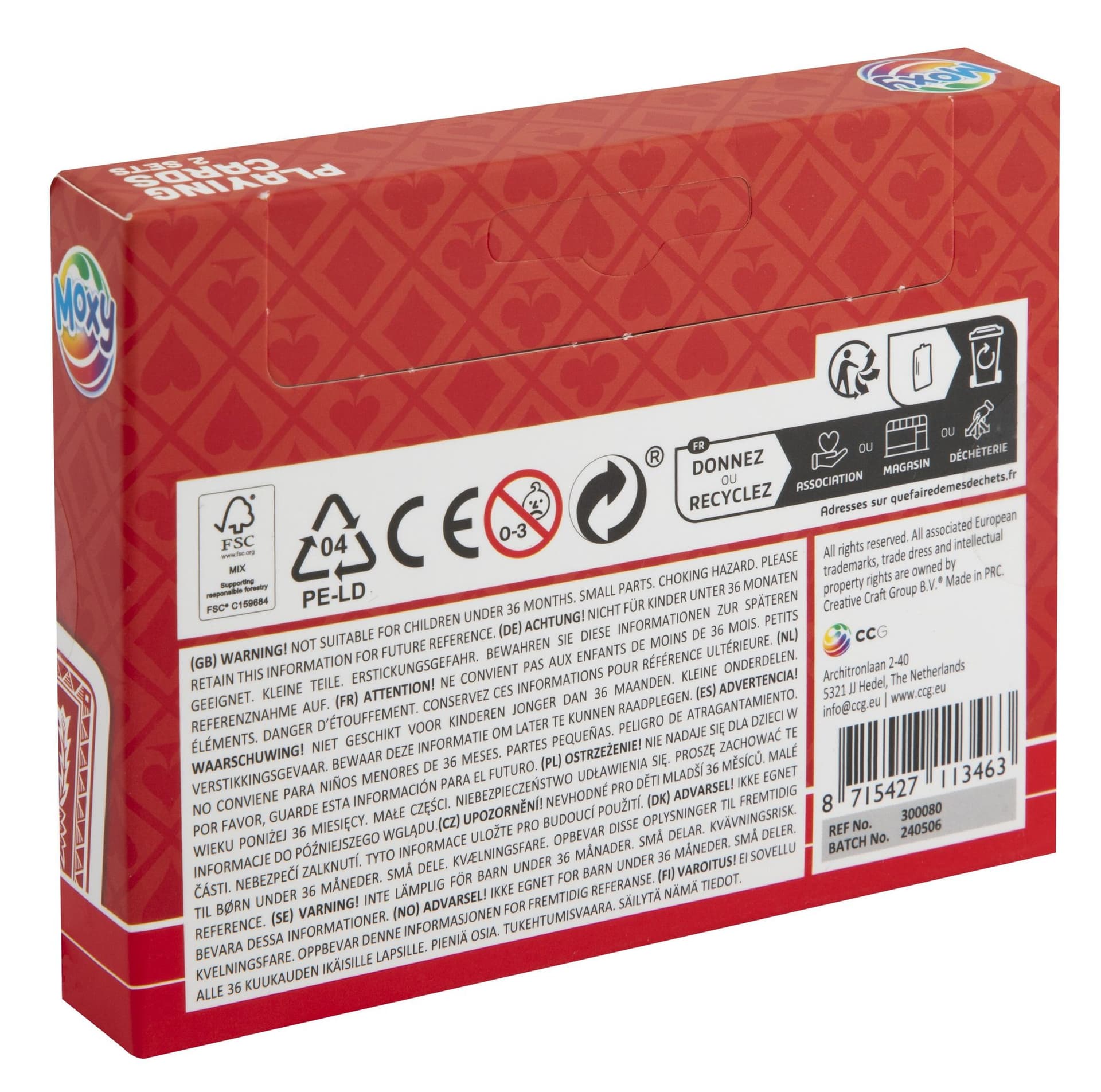 Speelkaarten Moxy doos à 2 sets met 55 kaarten 2