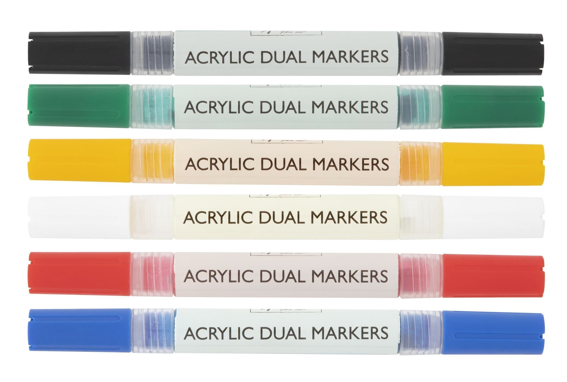 Acrylmarker Nassau duopunt set à 6 kleuren 2