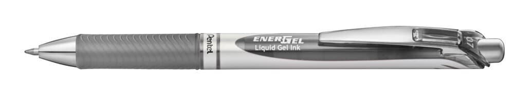 Gelschrijver Pentel BL77 Energel medium grijs