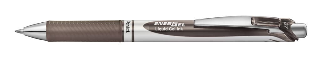 Gelschrijver Pentel BL77 Energel medium sepia