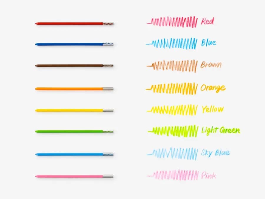 Vulpotlood Pentel XPH804 2.0mm multi 8 kleuren 3