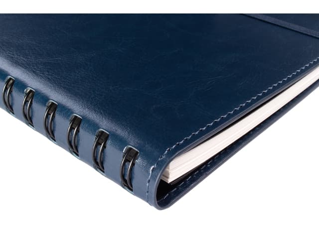 Notitieboek Multo Hannibal A5 blauw kunstleder 4