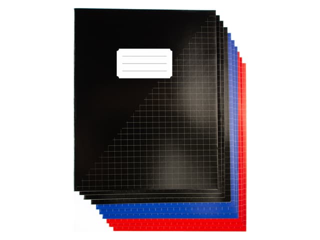 Schrift Kangaro A5 ruit 10mm 80 pagina's 60 gram assorti 10 stuks