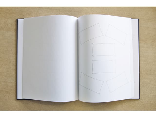 Receptiealbum Kangaro 26x21cm vakverdeling zwart 2