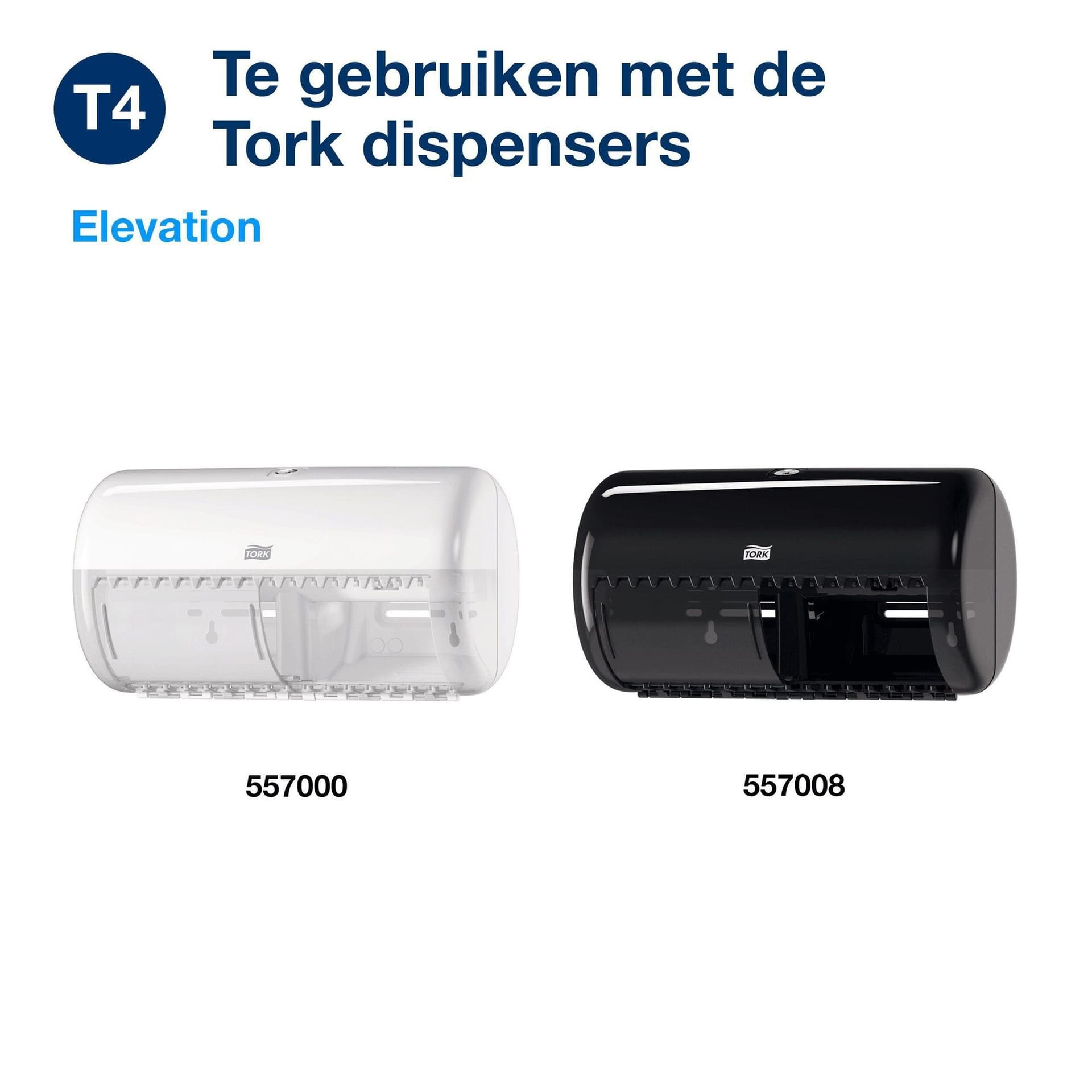 Toiletpapier Tork T4 Premium 3-laags 56x155 vel wit 110319 5