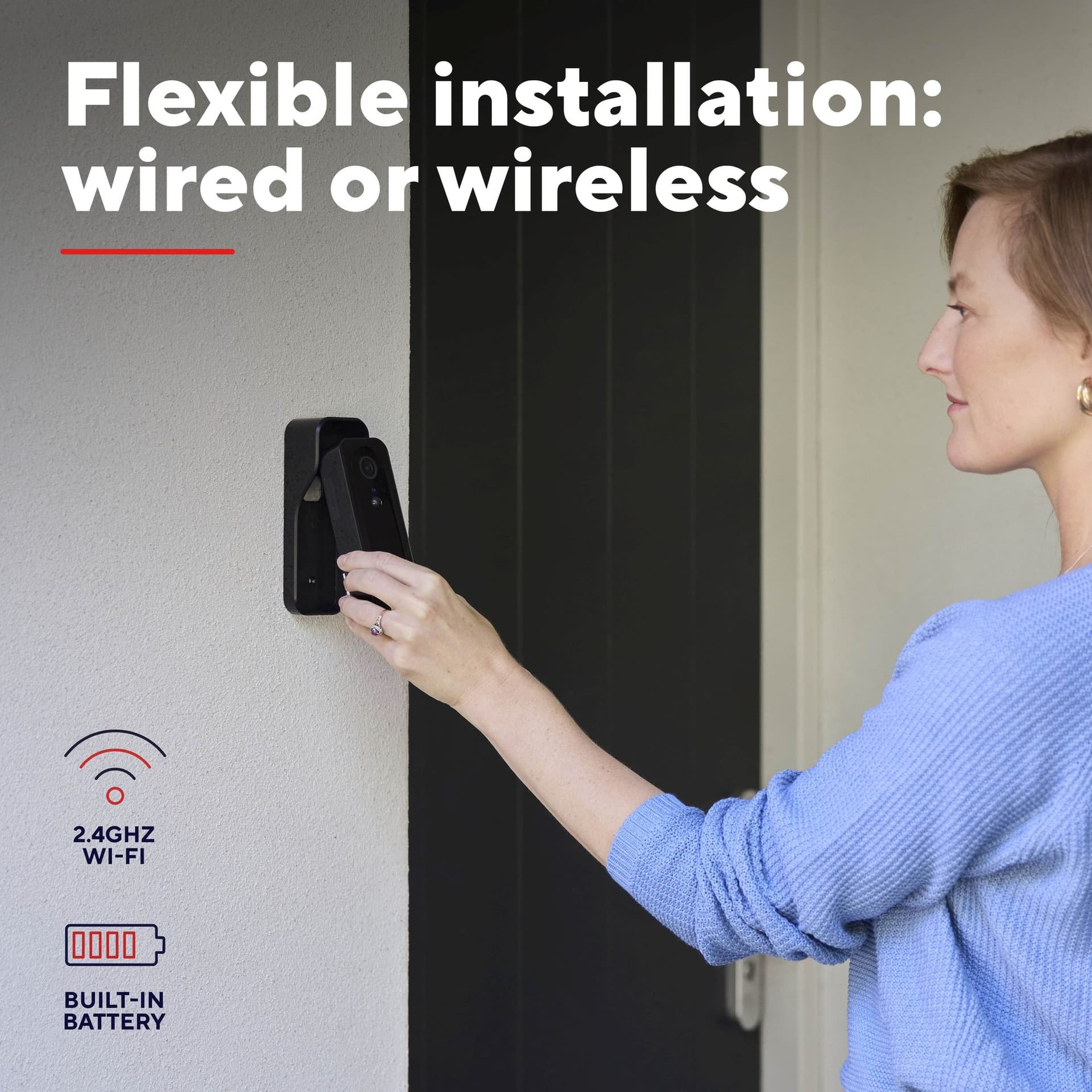 Deurbelcamera Trust DOORCAM-3000B Wi-Fi zwart 5