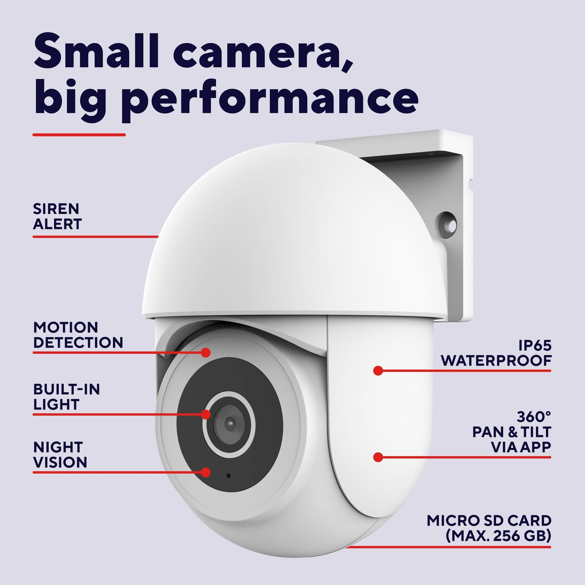Beveiligingscamera Trust IPCAM-3900 buitenshuis Wi-Fi wit 4