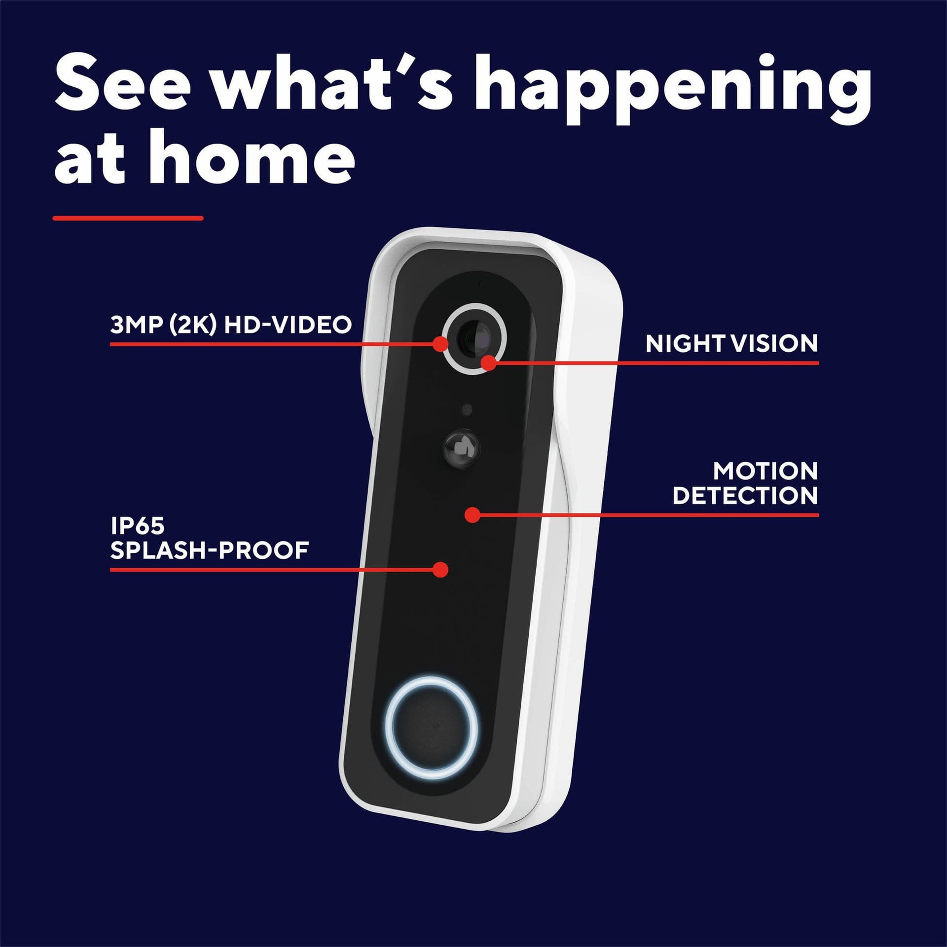 Deurbelcamera Trust DOORCAM-3000 Wi-Fi wit 5