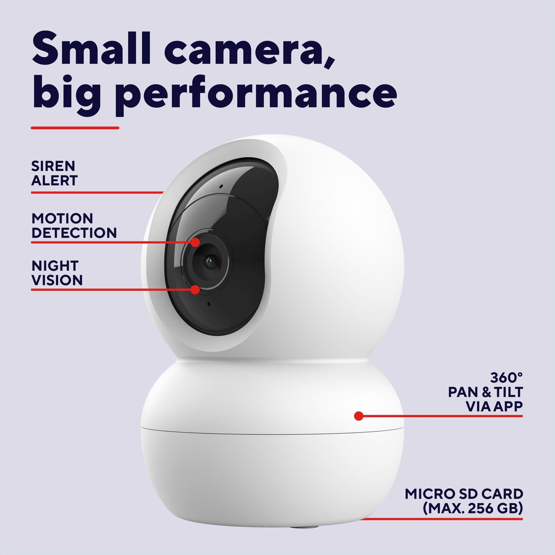 Beveiligingscamera Trust IPCAM-2800 binnenshuis Wi-Fi wit 4