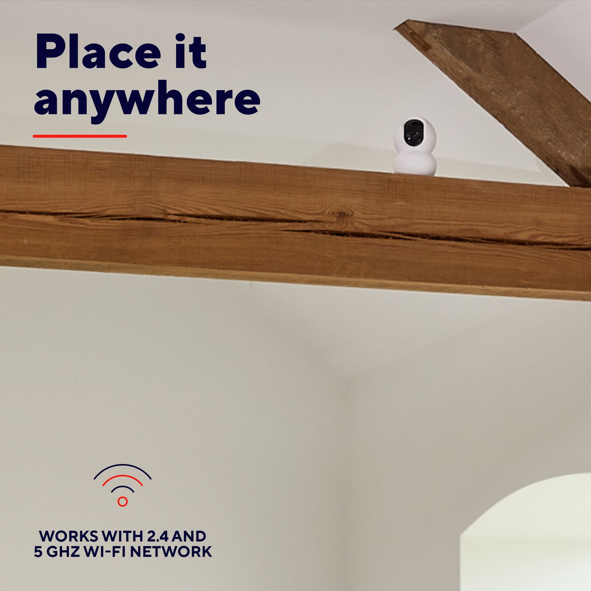 Beveiligingscamera Trust IPCAM-2800 binnenshuis Wi-Fi wit 7
