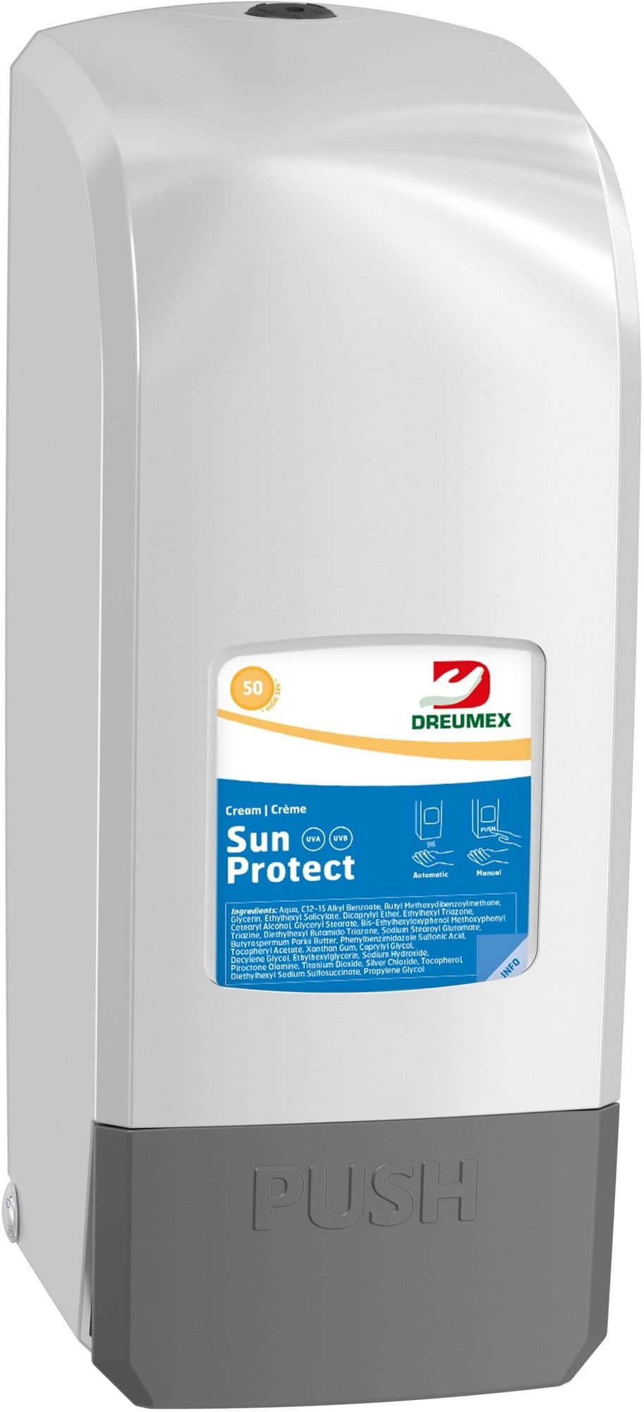 Zonnebrandcrèmedispenser Dreumex Sun Protect startpakket wit 2