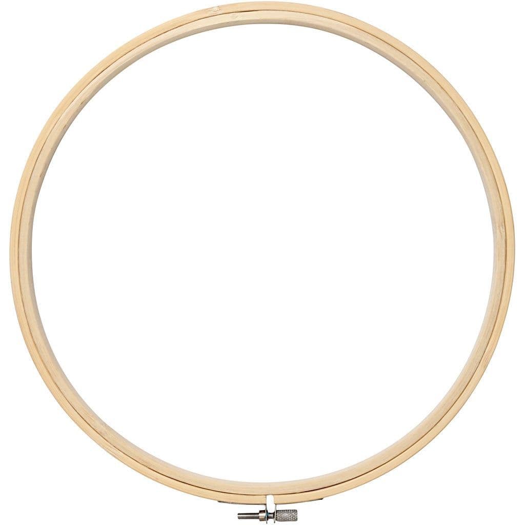 Borduurframe Creativ Company rond 25cm hout 2