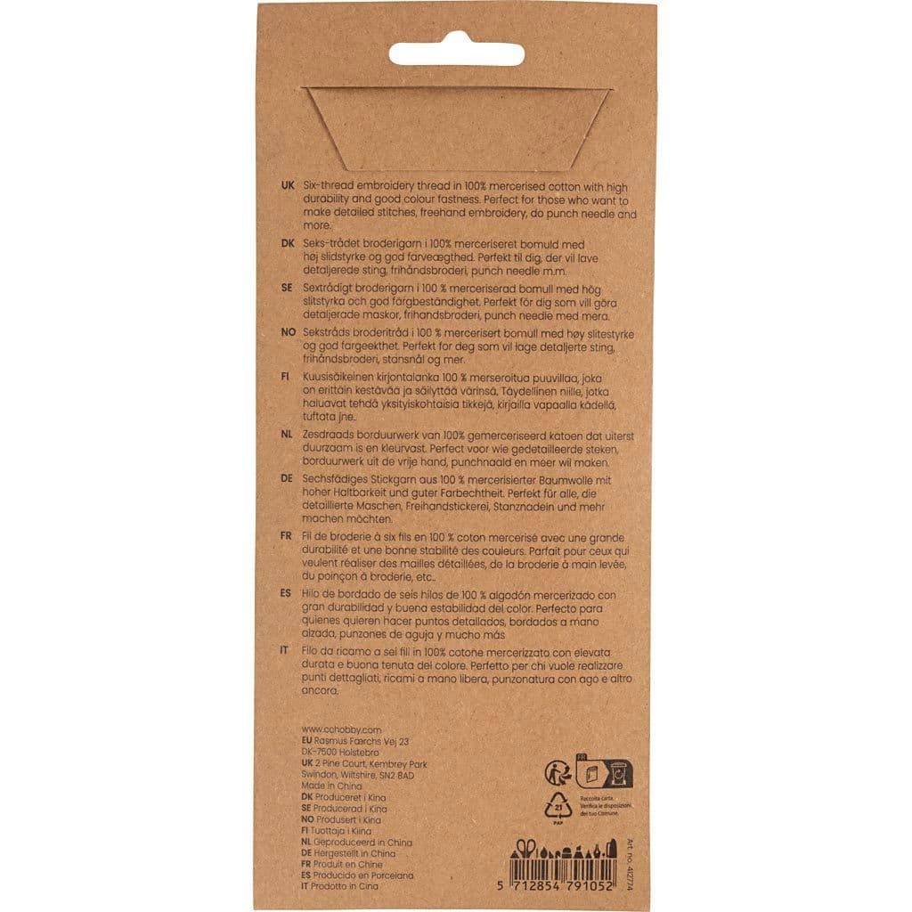 Borduurgaren Creativ Company 8mx1mm set à 10 kleuren 3