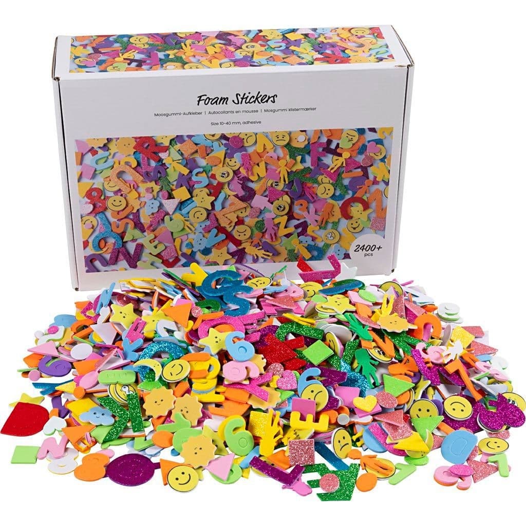 Foamstickers Creativ diverse vormen zelfklevend doos à 2640st assorti 2