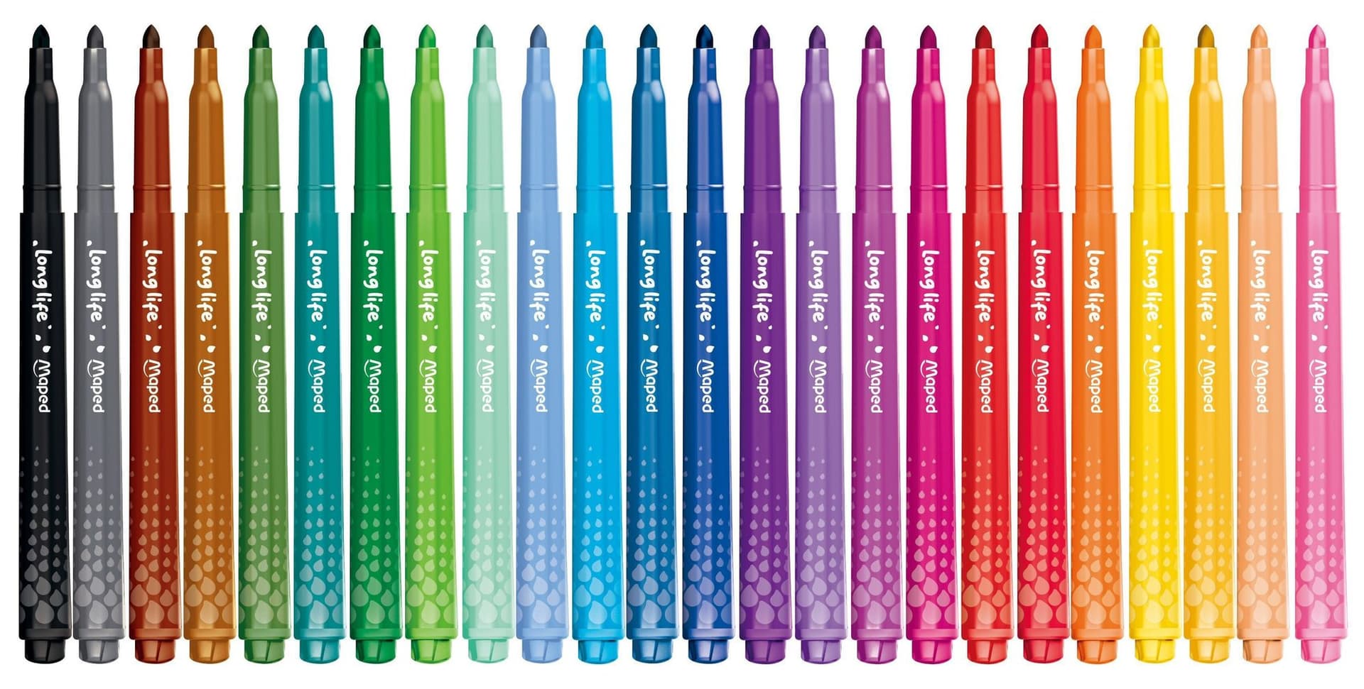 Viltstift Maped Color'Peps Long Life 2.0 set à 24 stuks assorti 2