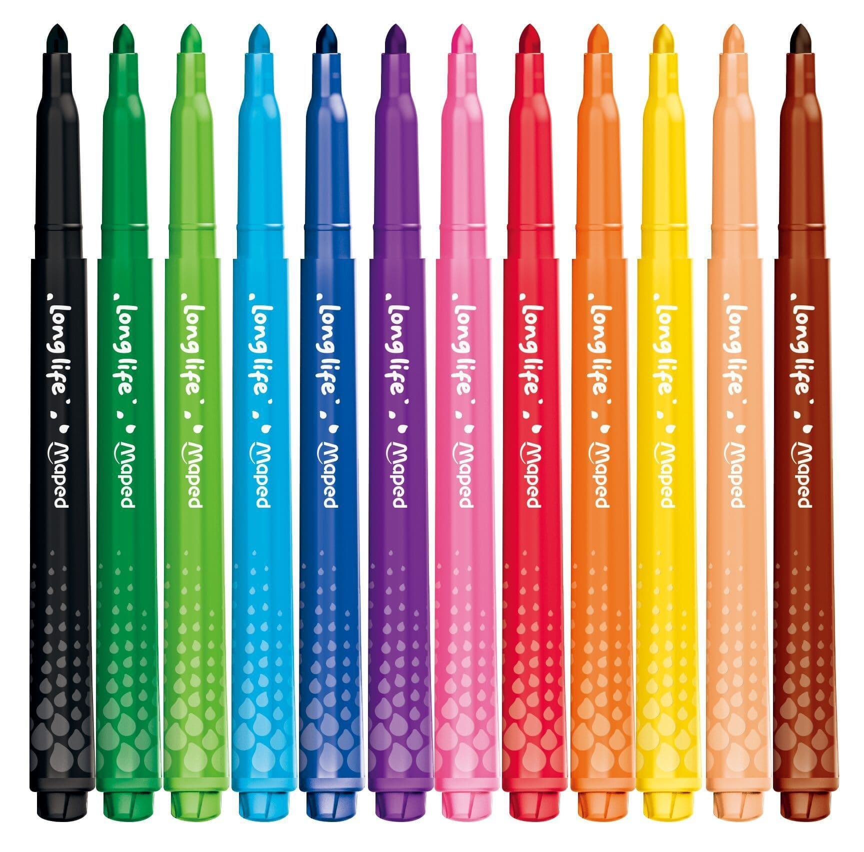 Viltstift Maped Color'Peps Long Life 2.0 set à 12 stuks assorti 2