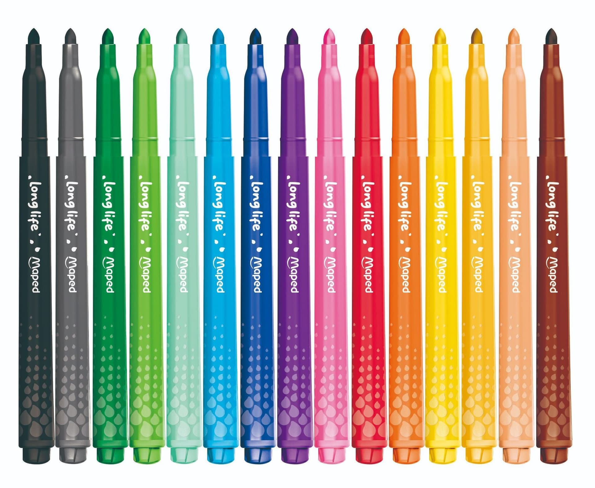 Viltstift Maped Color'Peps Long Life 2.0 doos à 15 stuks assorti 2