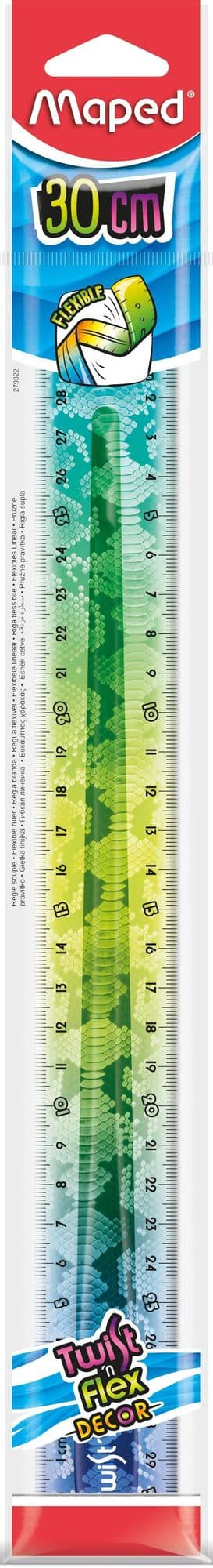 Liniaal Maped Twist 'n Flex Decor Animals 30cm assorti display à 20st 4