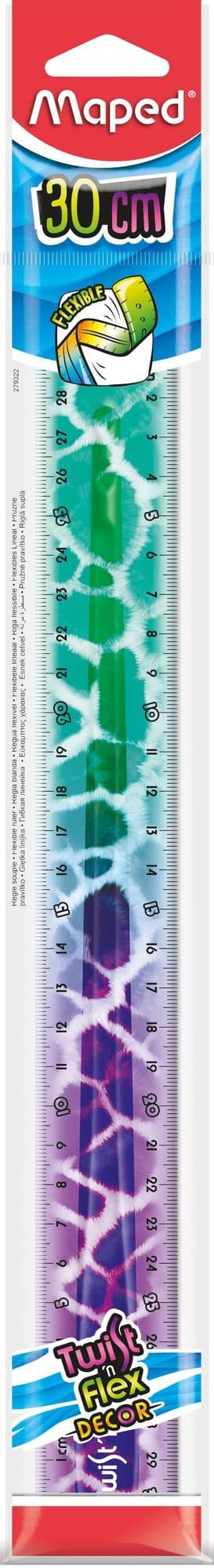 Liniaal Maped Twist 'n Flex Decor Animals 30cm assorti display à 20st 5