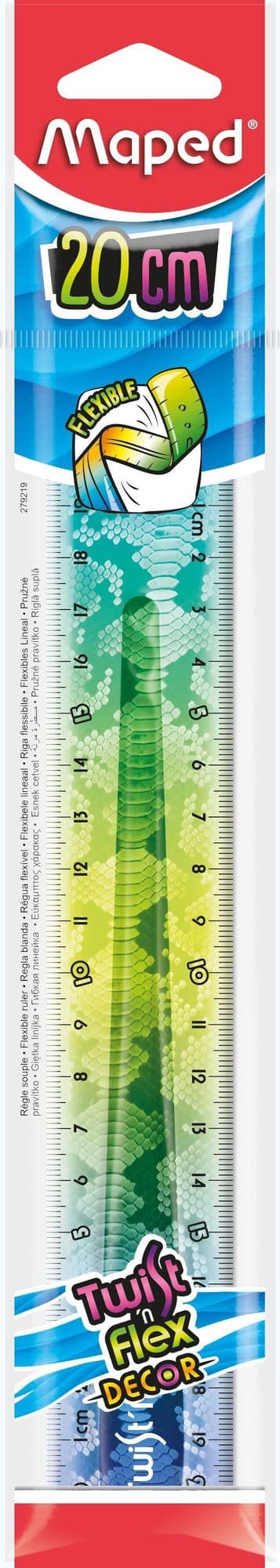 Liniaal Maped Twist 'n Flex Decor Animals 20cm assorti display à 20st 3