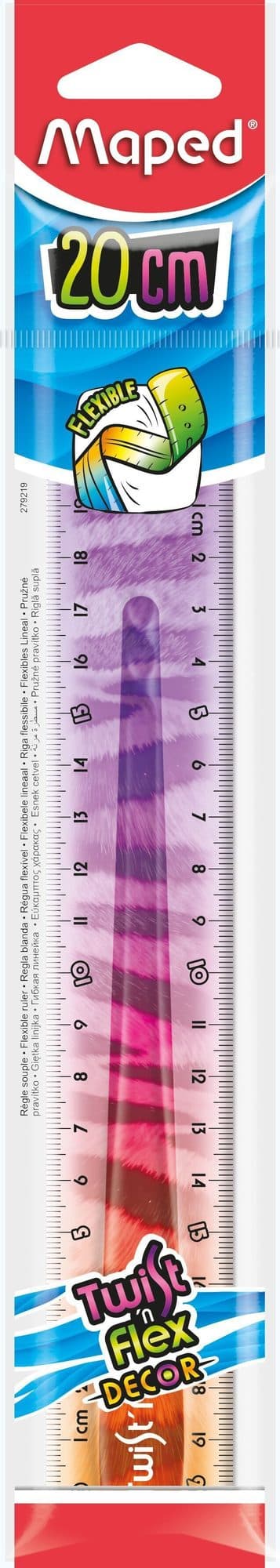 Liniaal Maped Twist 'n Flex Decor Animals 20cm assorti display à 20st 4