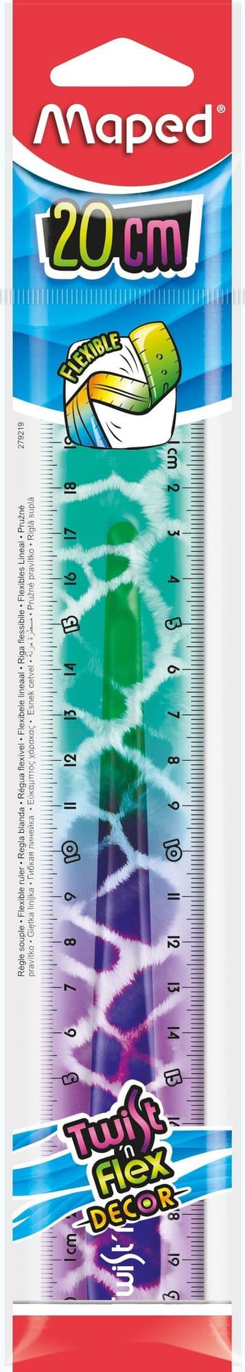 Liniaal Maped Twist 'n Flex Decor Animals 20cm assorti display à 20st 6