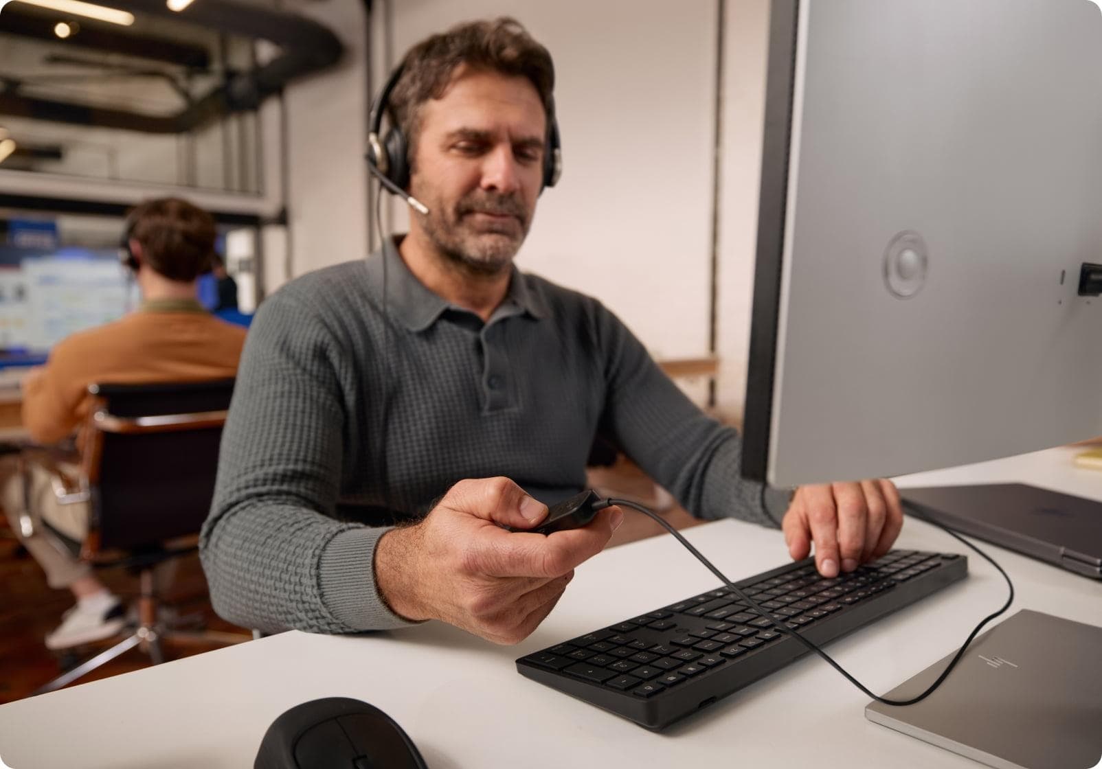 Headset HP Poly Mission 825 Stereo USB 3