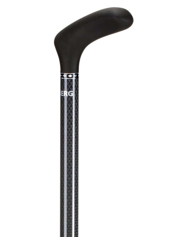 Wandelstok Able2 opvouwbaar carbon soft handvat zwart 2