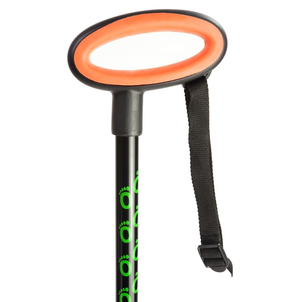 Wandelstok Flexyfoot ovalen handvat zwart 2