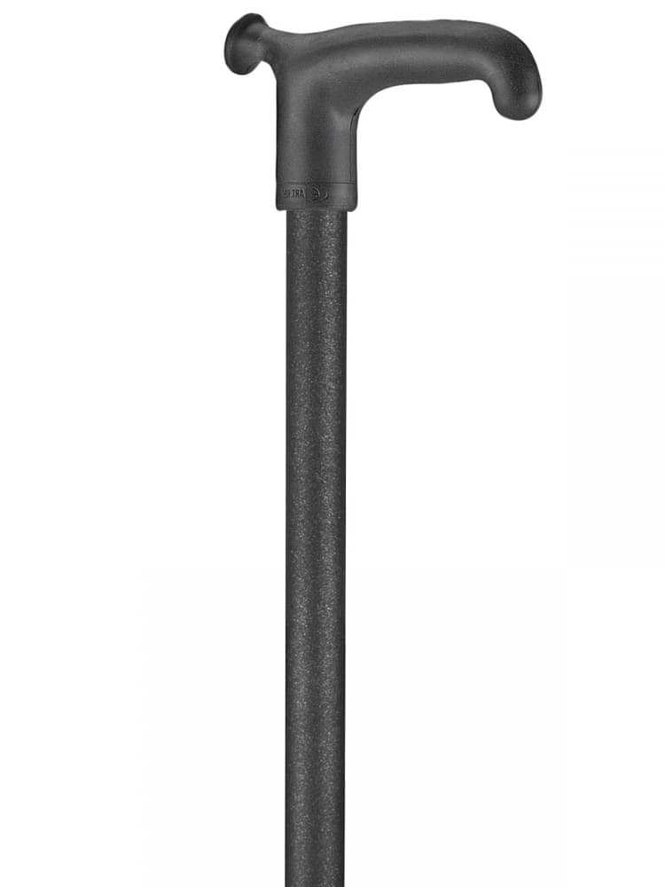 Wandelstok Able2 soft recht handvat zwart 2