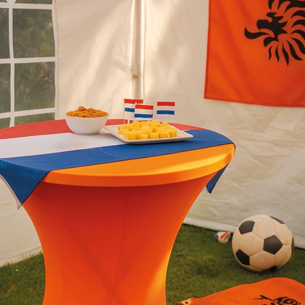 Tafelrok BRASQ voor statafel 80cm oranje 10