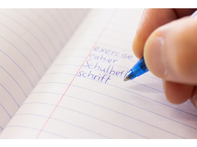 Schrift Kangaro A4 lijn 80 pagina's 60gr assorti pak à 5 stuks 4
