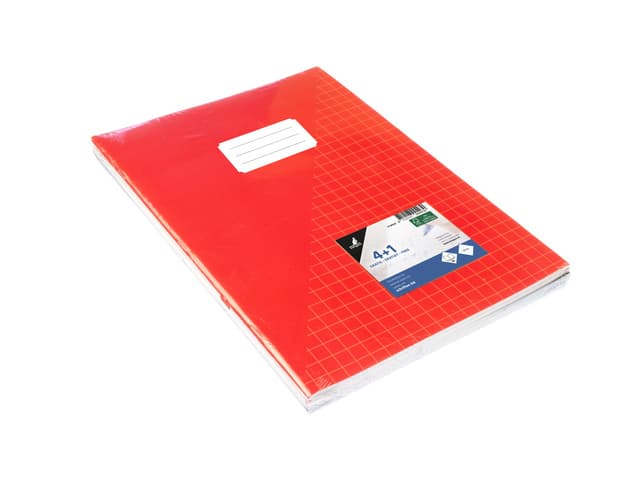 Schrift Kangaro A4 ruit 10mm 80 pagina's 60gr assorti pak  à 5 stuks 2