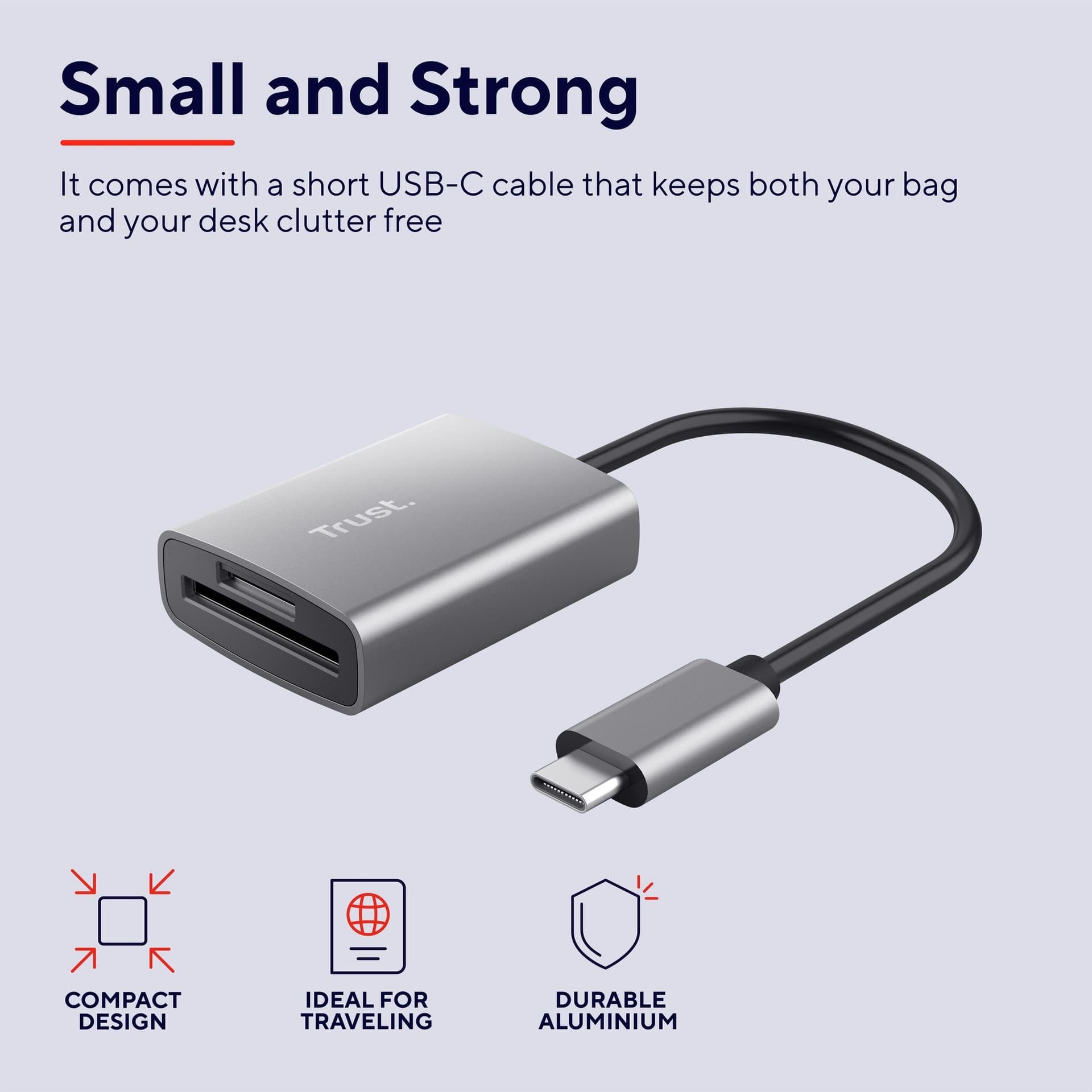 Kaartlezer micro SD Trust Dalyx USB-C 5