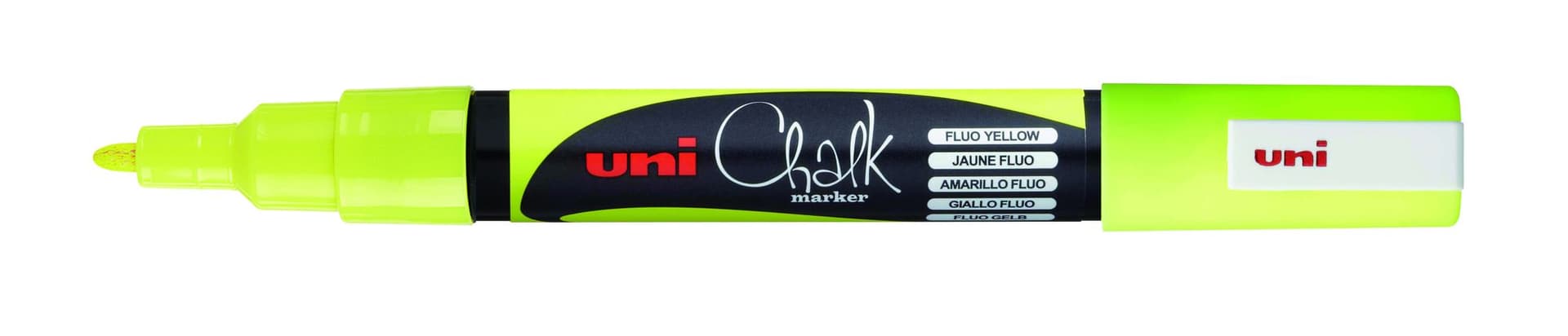 Krijtstift Uni-ball chalk rond 0.9-1.3mm  fluor geel