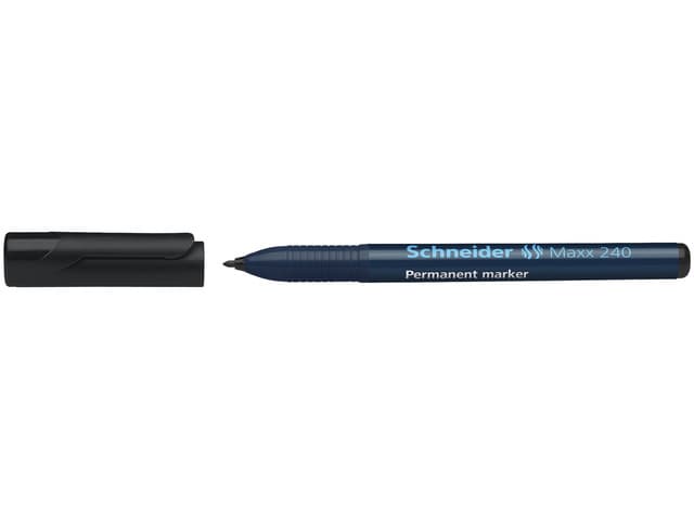 Permanent marker Schneider Maxx 240 rond 1-2mm zwart