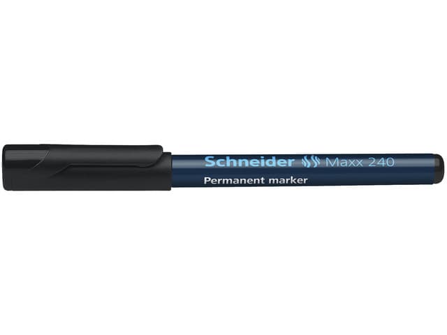 Permanent marker Schneider Maxx 240 rond 1-2mm zwart 3