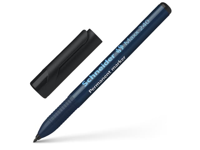 Permanent marker Schneider Maxx 240 rond 1-2mm zwart 6