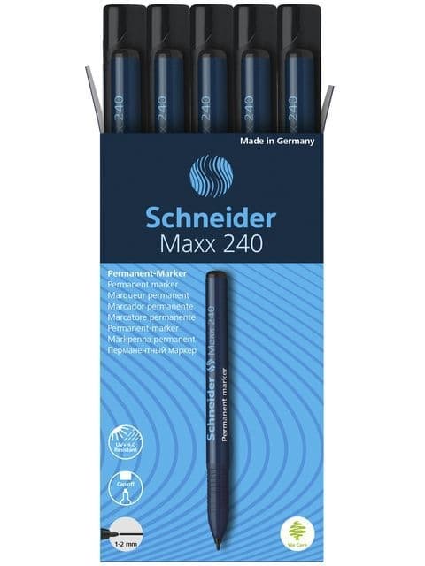 Permanent marker Schneider Maxx 240 rond 1-2mm zwart 7