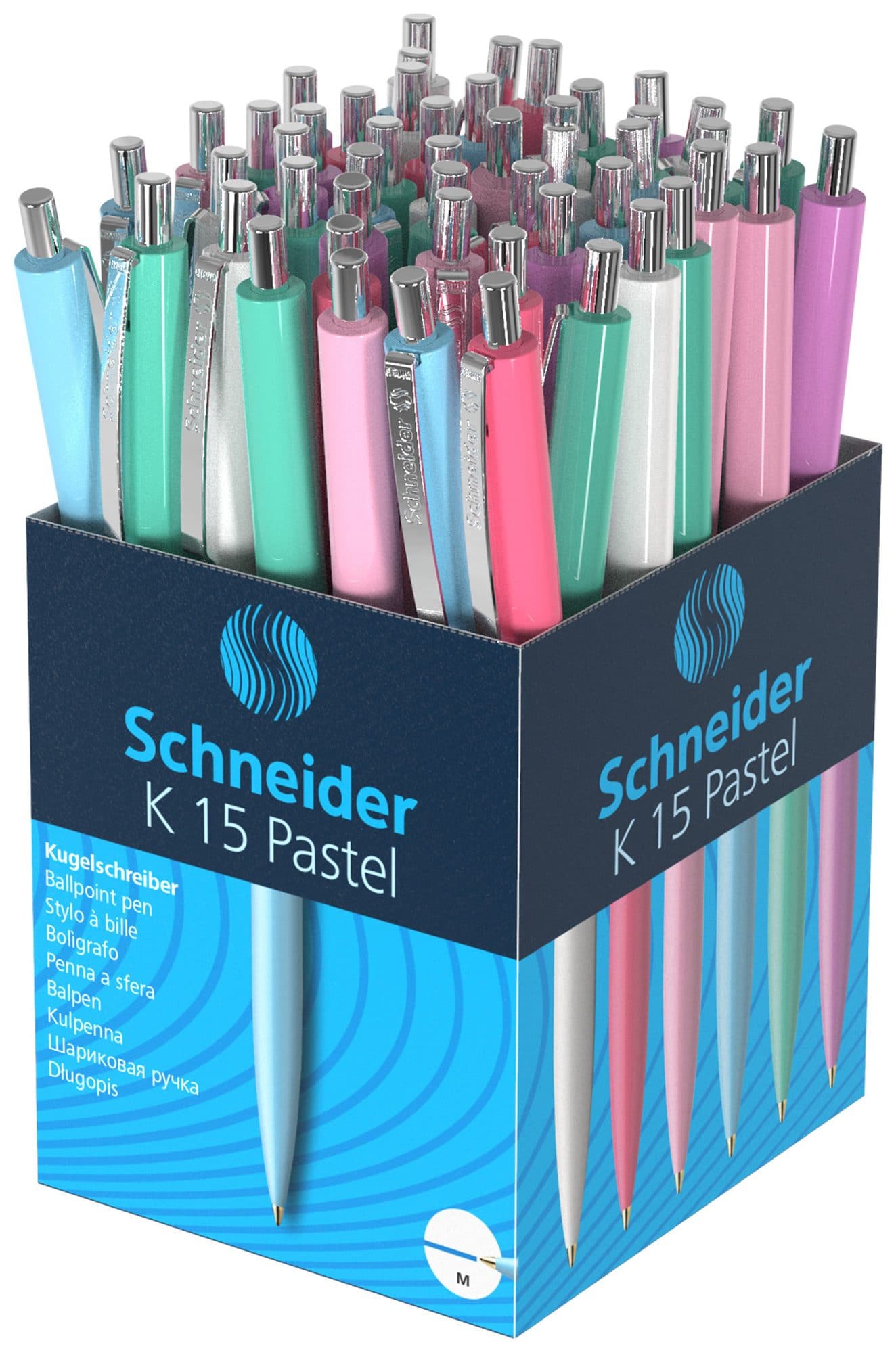 Balpen Schneider K15 medium pastel assorti 2