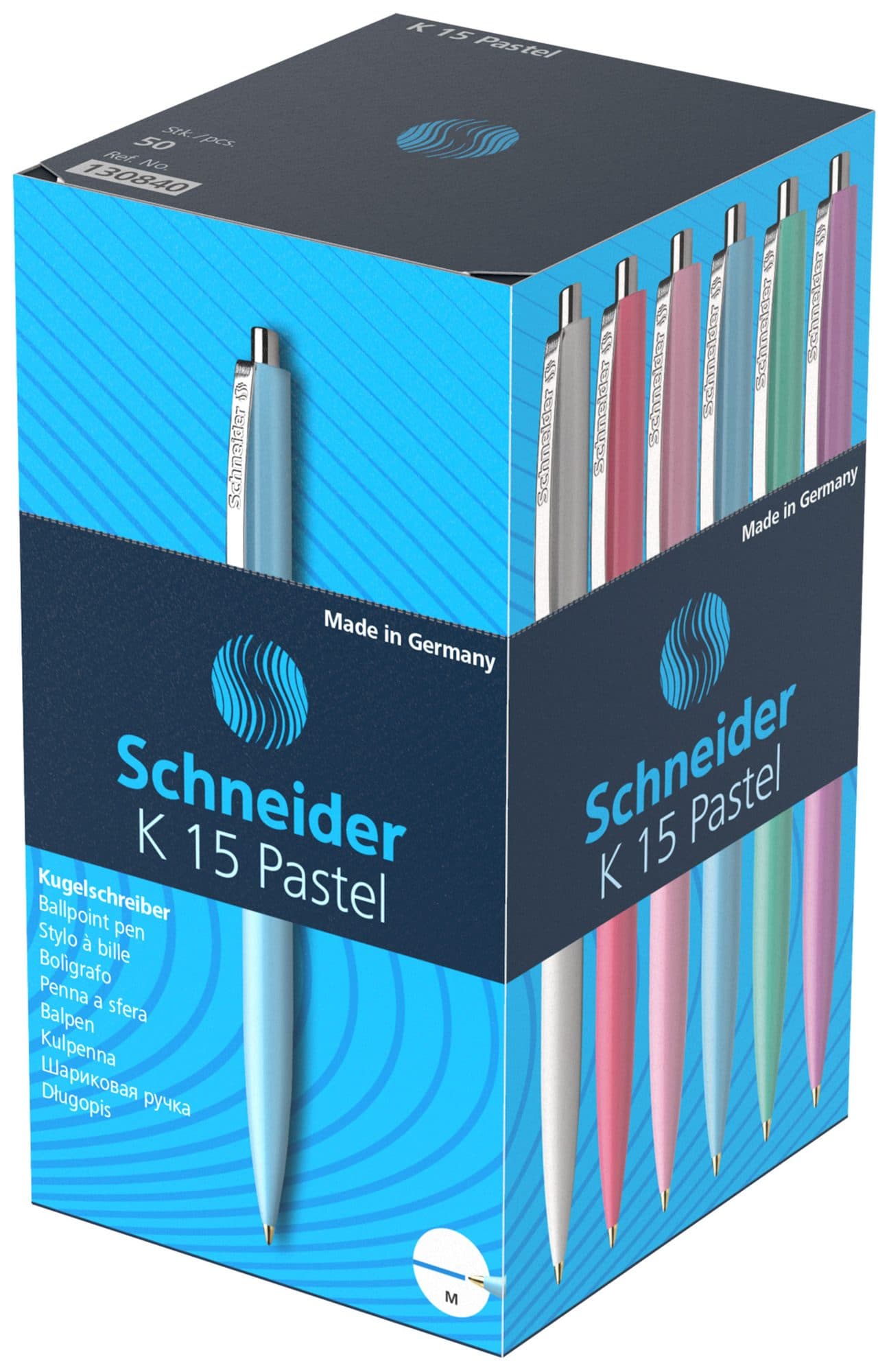 Balpen Schneider K15 medium pastel assorti 3